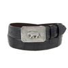 SUNSET TRAILS CROSSHATCH MESA BUCKLE W/ BEAR